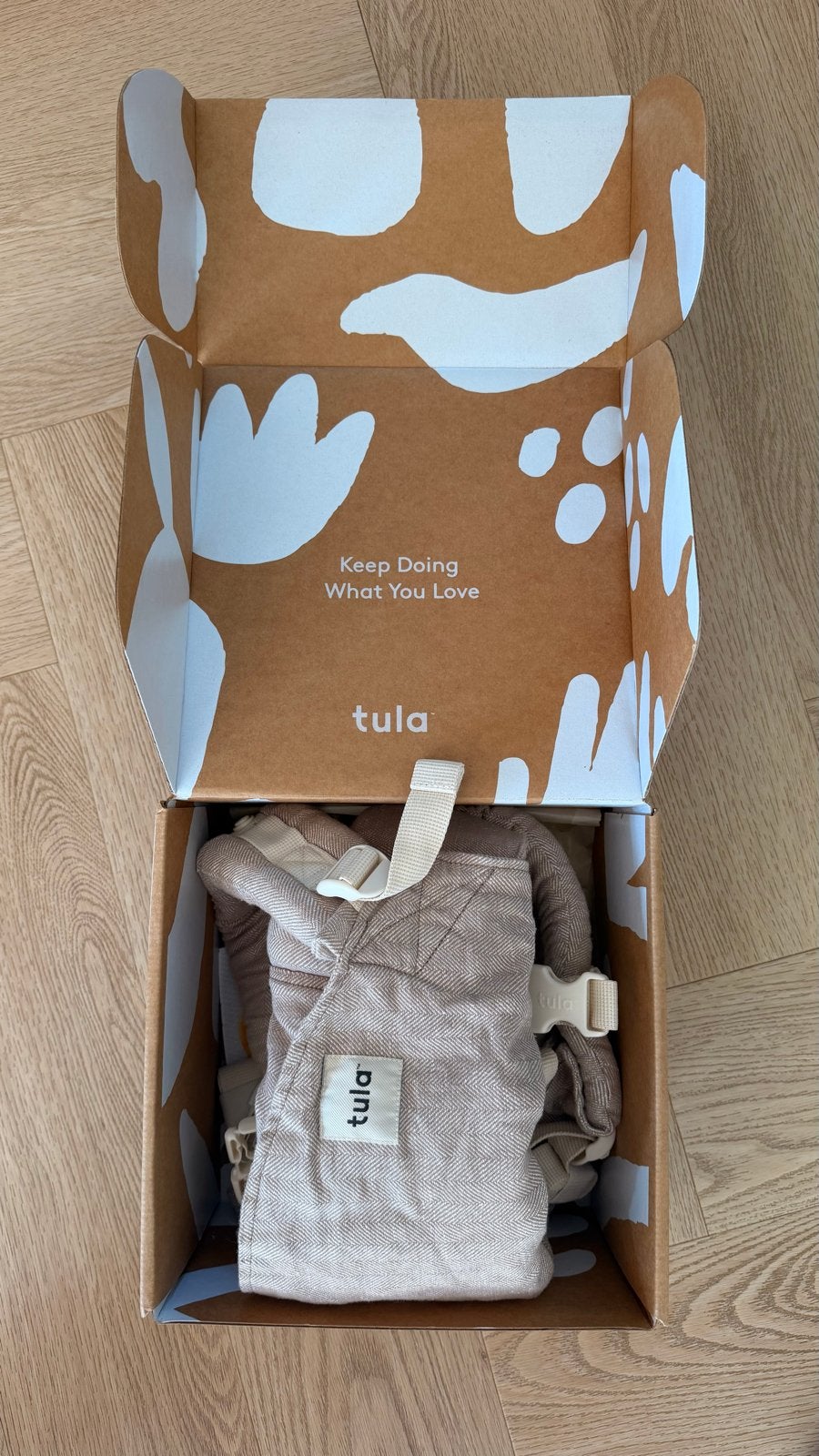 Tula Toddler Draagzak - Linen Sand - Zo goed als nieuw, Overige merken, Buik of Rug, Ophalen of Verzenden, Zo goed als nieuw
