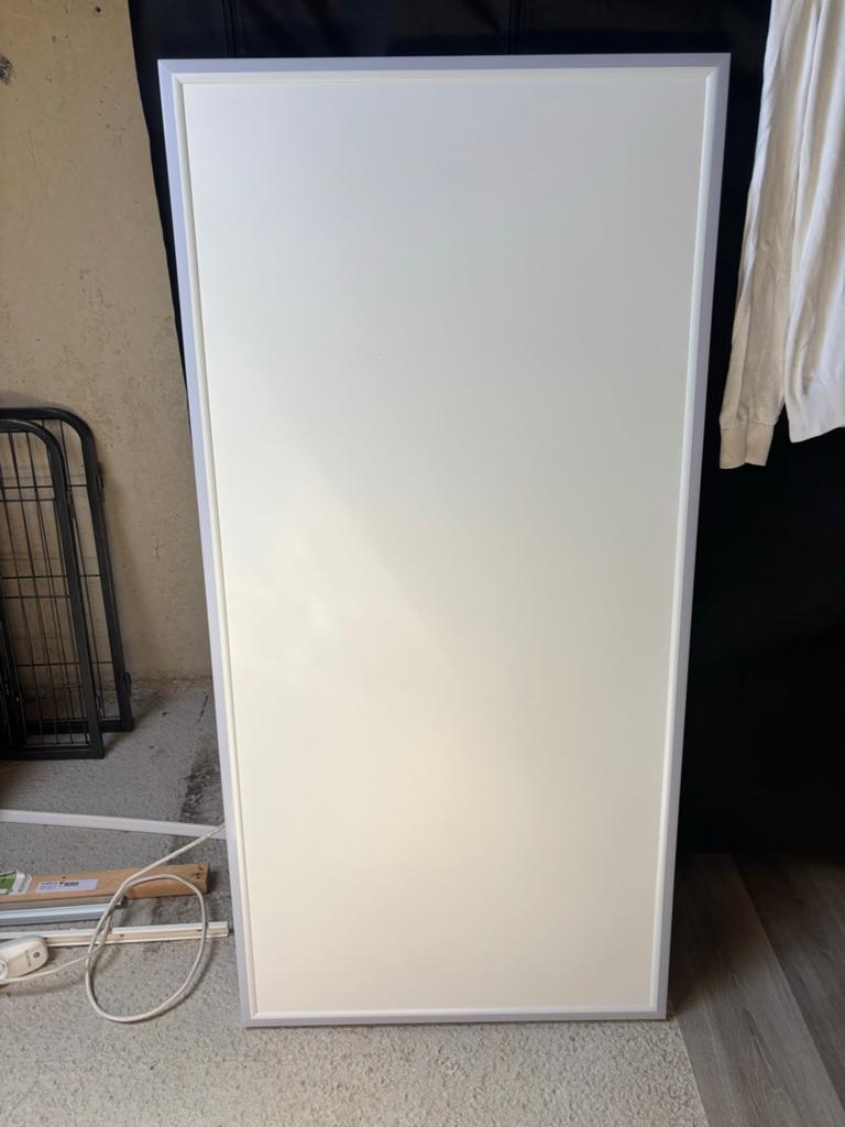 Klarstein Midnight Sun 800W 128x63cm Infrarood Paneel Wit, Doe-het-zelf en Verbouw, Verwarming en Radiatoren, Radiator, Minder dan 60 cm