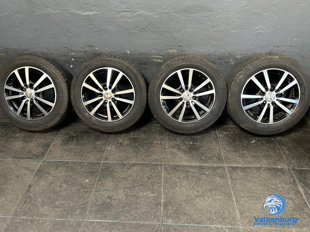 6.5mm! Ford Transit Custom 17 inch zwart Brock velgen 5x160, -, -, Banden en Velgen, 17 inch