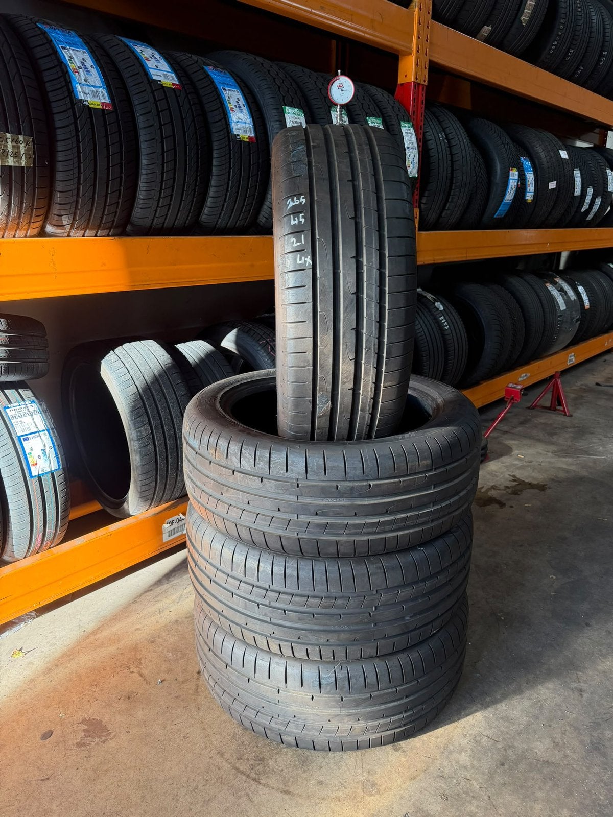 Dunlop 265/45R21 104w zomerbanden 7mm Demo inc montage, Auto-onderdelen, Gebruikt, 265 mm, Band(en), Personenwagen