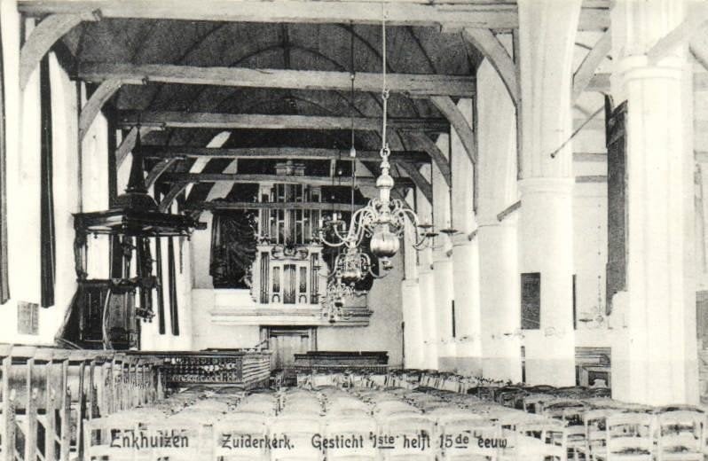 Enkhuizen - Zuiderkerk, Gesticht 1ste helft 15de eeuw - inte, Ophalen of Verzenden, 1960 tot 1980, Ongelopen, Noord-Holland