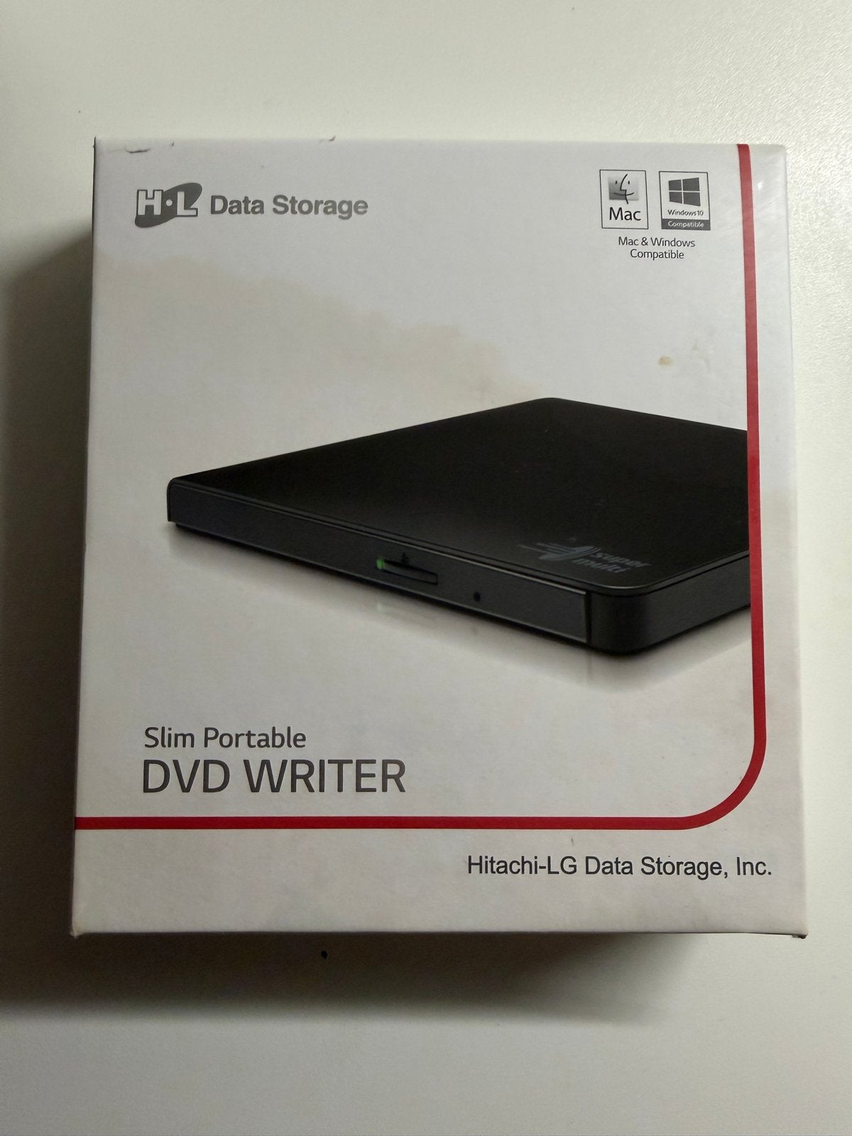 Nieuwe Hitachi-LG Slim Portable DVD Writer, Computers en Software, Nieuw, Ophalen of Verzenden, Extern, Cd