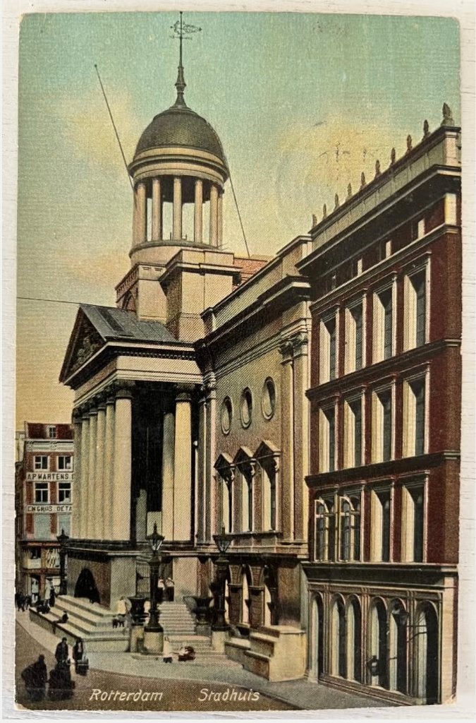 Oude Ansichtkaart - Rotterdam - Stadhuis (1911), Ophalen of Verzenden, Voor 1920, Gelopen, Zuid-Holland