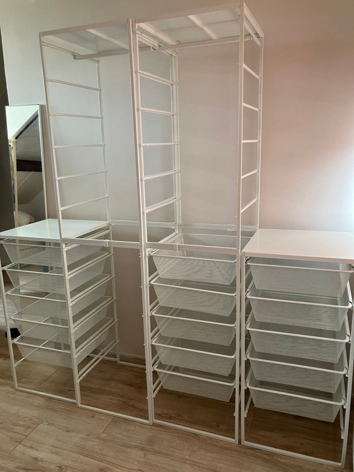 Jonaxel kasten, 6 units, wit, Ophalen, 150 tot 200 cm, Zo goed als nieuw, Metaal