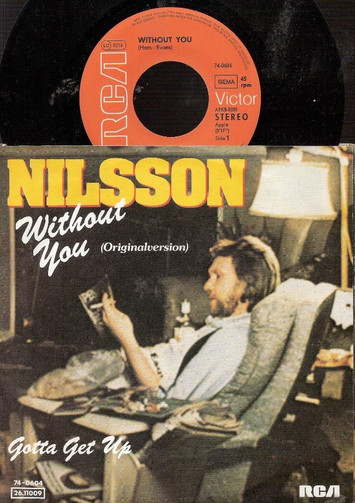 Nilsson - Without You _ jukeboxklassieker !!, Ophalen, Gebruikt, Pop