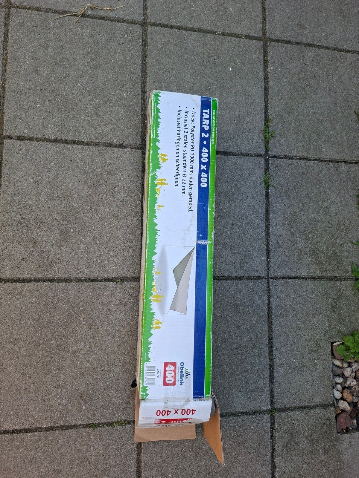 Nieuw Obelink Tarp 2 zonnedoek 400x400 in doos, Ophalen, Overige typen, 450 cm of meer, Nieuw