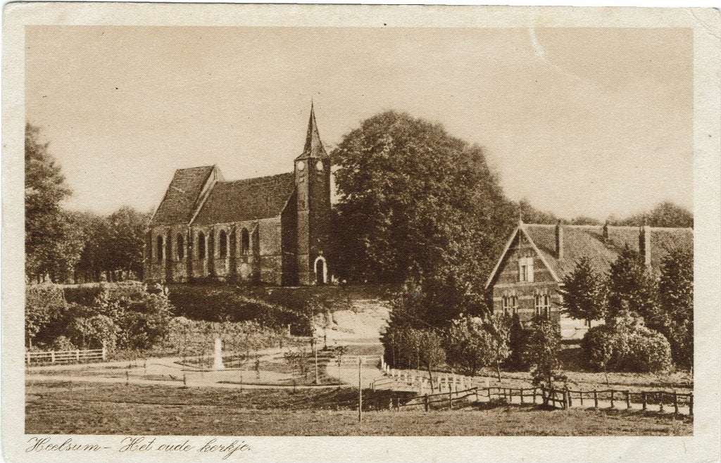 Heelsum – Het oude kerkje. Gelopen Vorden 192x., Ophalen of Verzenden, 1920 tot 1940, Gelopen, Gelderland