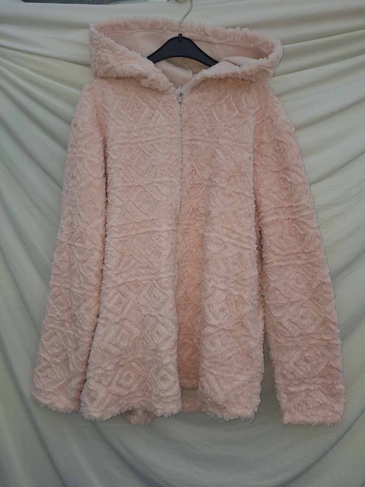 Leuk fluffy vest/jas maat L, Ophalen of Verzenden, Gedragen, Maat 42/44 (L), Roze