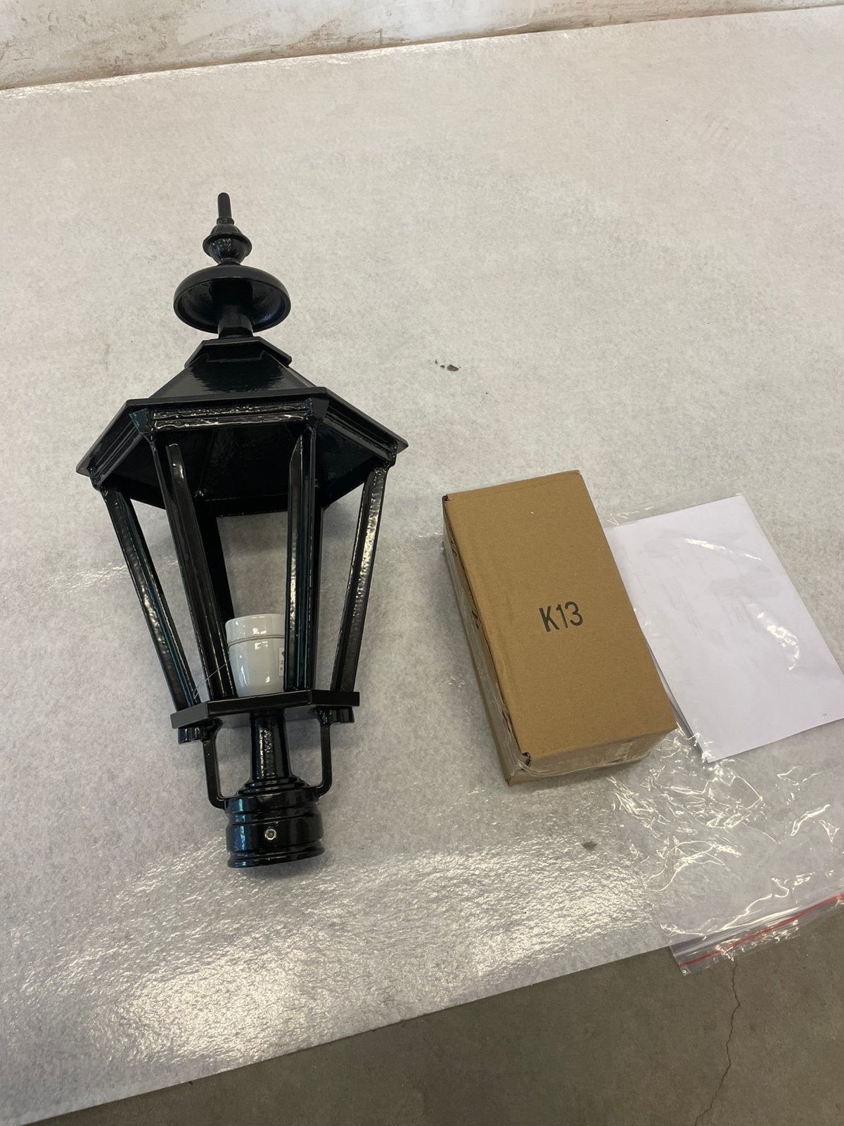 Nieuwe buitenlamp 51 cm, Ophalen, Minder dan 50 watt, Staande lamp, Nieuw