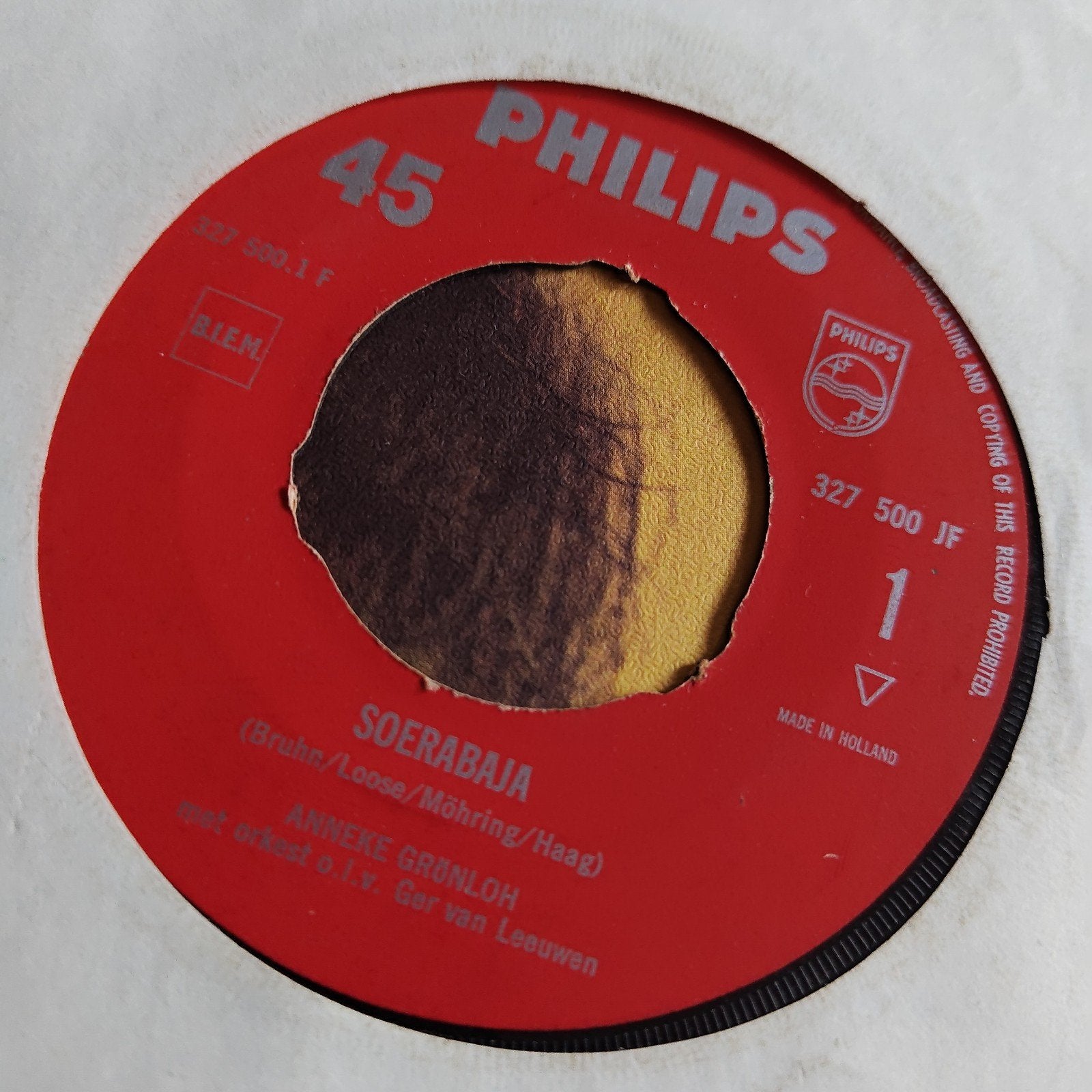 Anneke Grönloh - Soerabaja (Philips 45 toeren), Gebruikt, 7 inch, Ophalen of Verzenden, EP