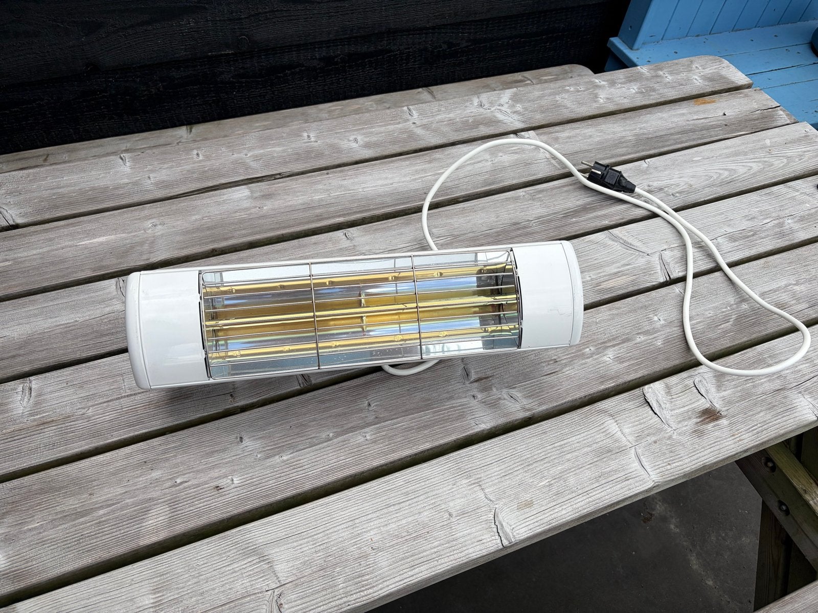 Terras heater, Elektrisch, Waterbestendig, Ophalen of Verzenden, Zo goed als nieuw
