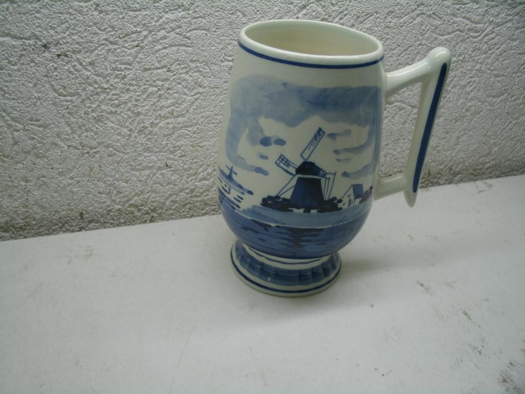 4c bier pul delfs blauw 14 cm, Antiek en Kunst, Ophalen of Verzenden