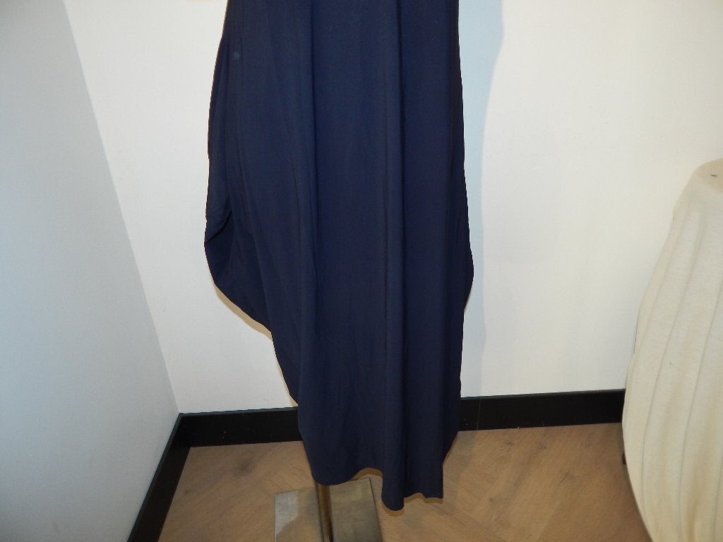 Girbaud travel stof jurk vintage uitstulpingen maxi 40, Kleding | Dames, Jurken, Maat 38/40 (M), Girbaud, Blauw, Ophalen of Verzenden