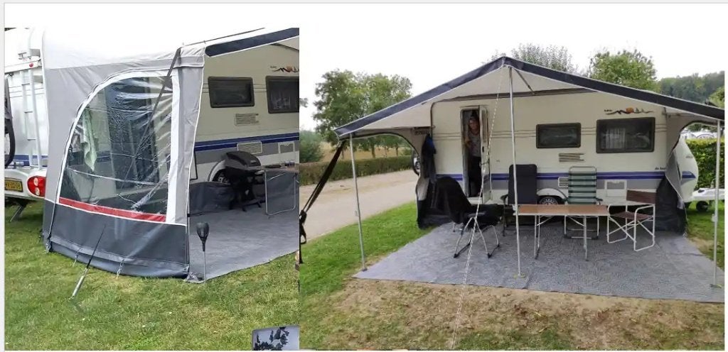 Brand Touring Premium panoramische caravanluifel/voortent, Ophalen, Gebruikt, Ten Cate All Season 200g/m2, Brand