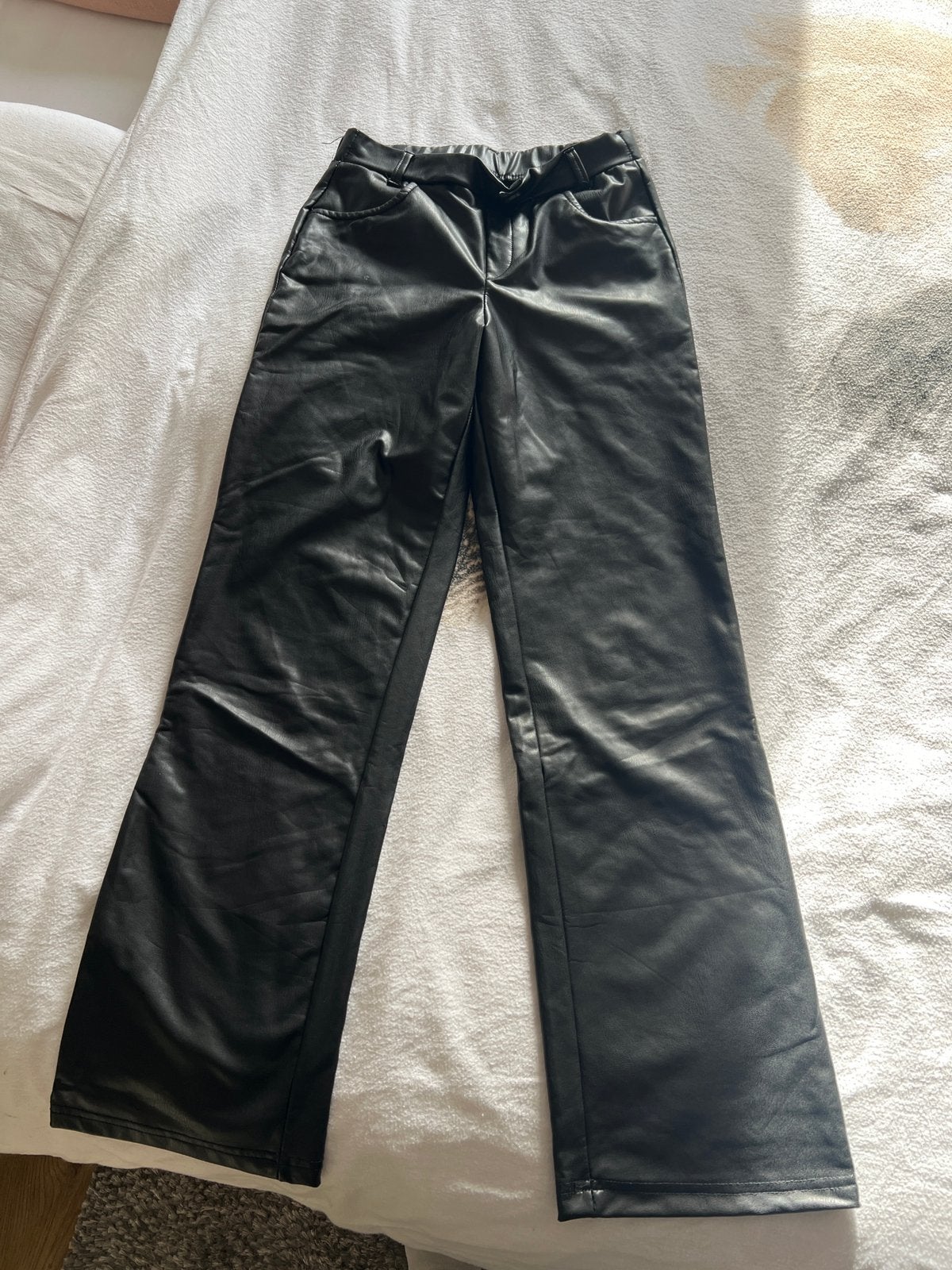Nep leren broek maat 158, Ophalen of Verzenden, Zo goed als nieuw, Meisje, Broek