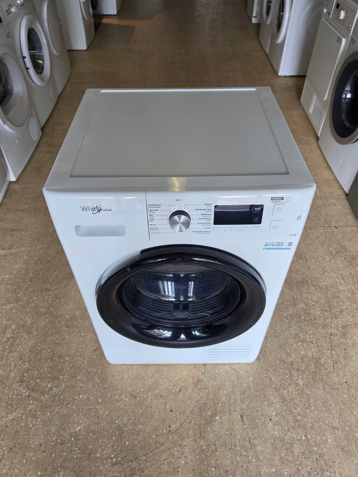 Whirlpool condensdroger | 8 kilo | Garantie & Gratis thuis ✅, Ophalen, Jirnsum, Anti-kreukfase, 8 tot 10 kg