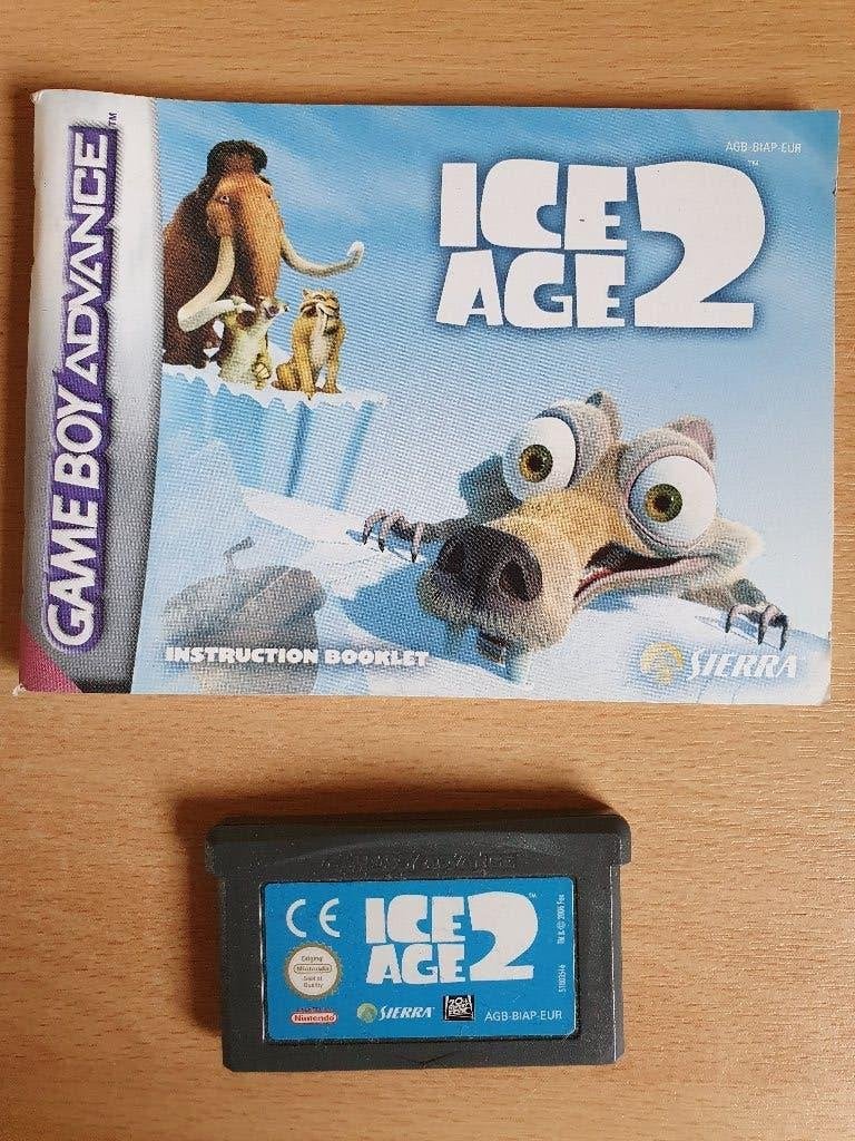 Ice Age 2 Game Boy Advance (GBA) met boekje, Avontuur en Actie, Gebruikt, 1 speler, Ophalen of Verzenden