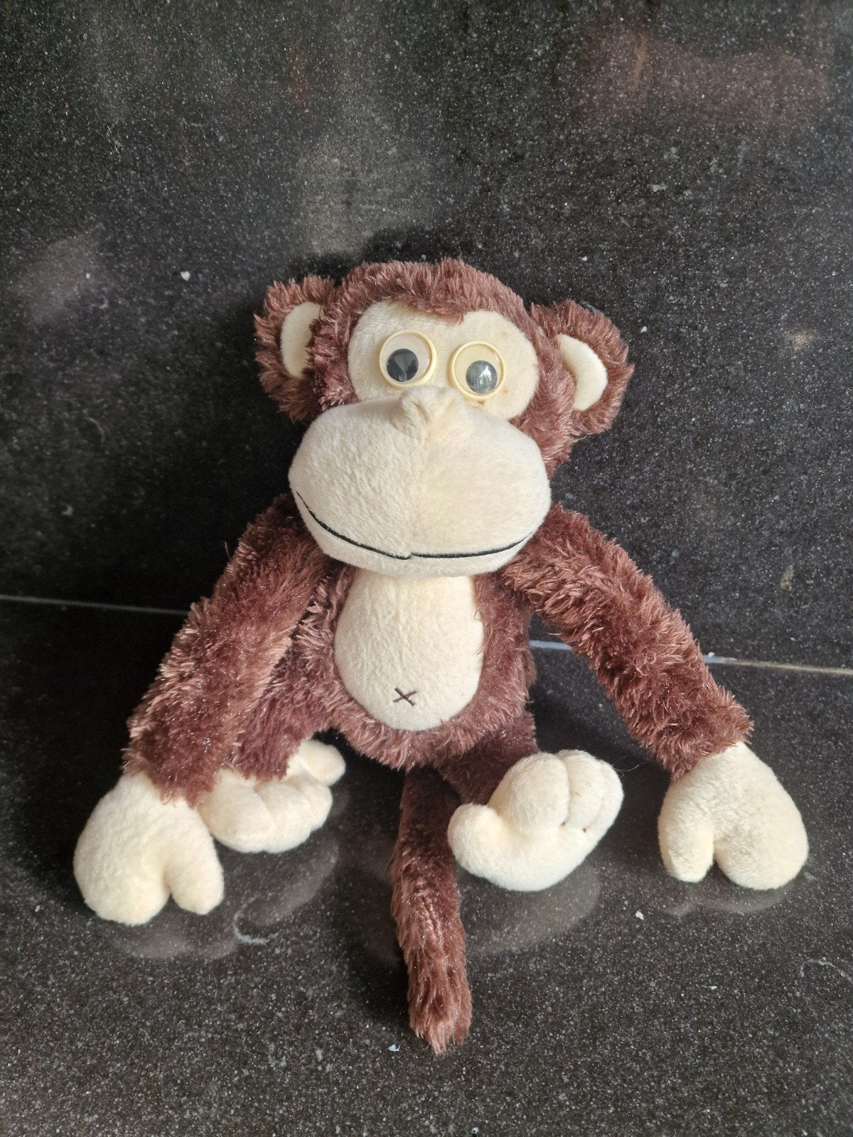 Schattige Japanse Knuffel Aap - Zo goed als nieuw, 30cm, Ophalen of Verzenden, Zo goed als nieuw, Middelgroot (20 tot 80 cm), Bruin