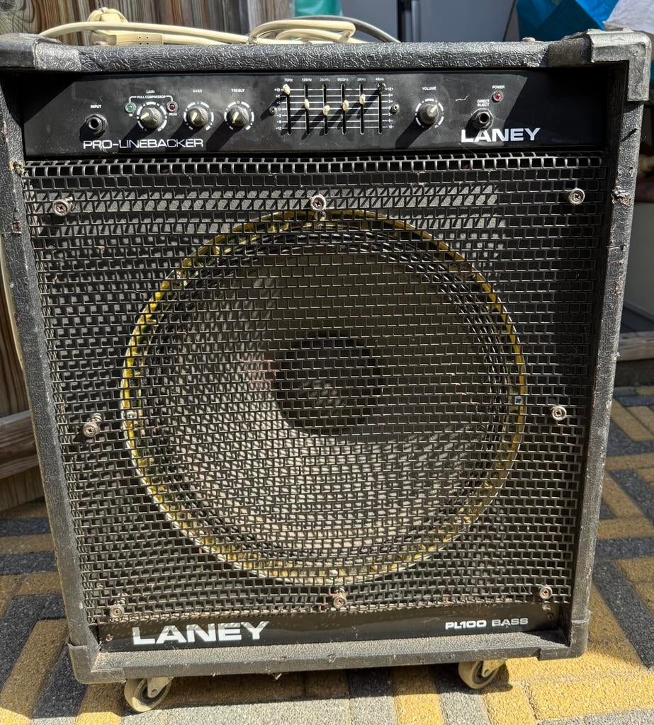 Gitaarversterker Laney PL100 Bass, Ophalen, Zo goed als nieuw, Minder dan 50 watt