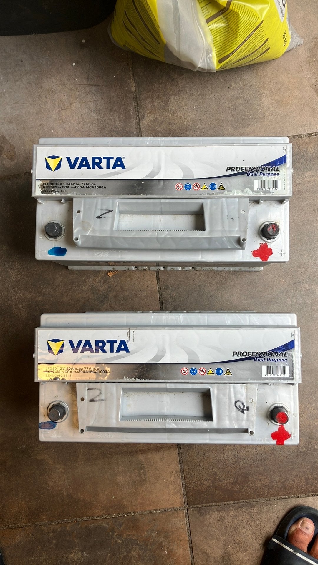 VARTA LFD90 12V 90Ah (C20) 800A Startaccu, Auto-onderdelen, Accu's en Toebehoren, Ophalen, Gebruikt, Overige automerken
