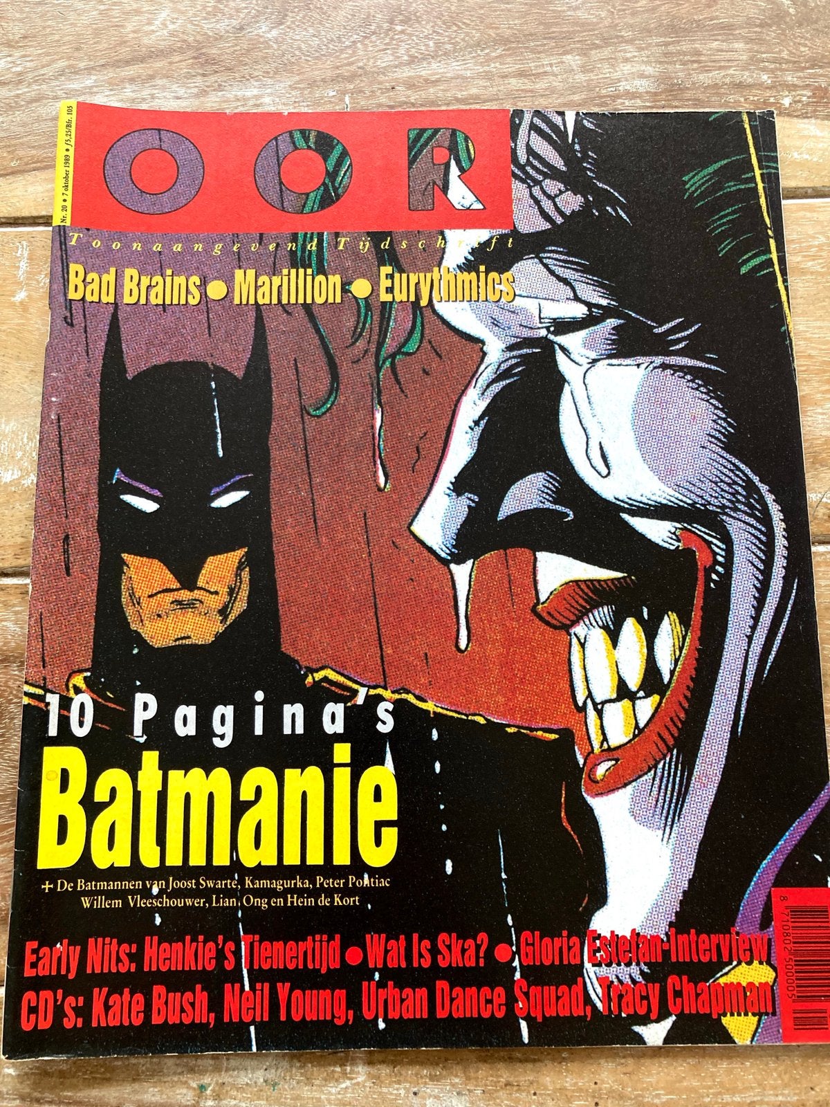 OOR Magazine 1989 MARILLION Eurythmics THE NITS Bad Brains, Boeken, Ophalen of Verzenden, Zo goed als nieuw, Muziek, Film of Tv