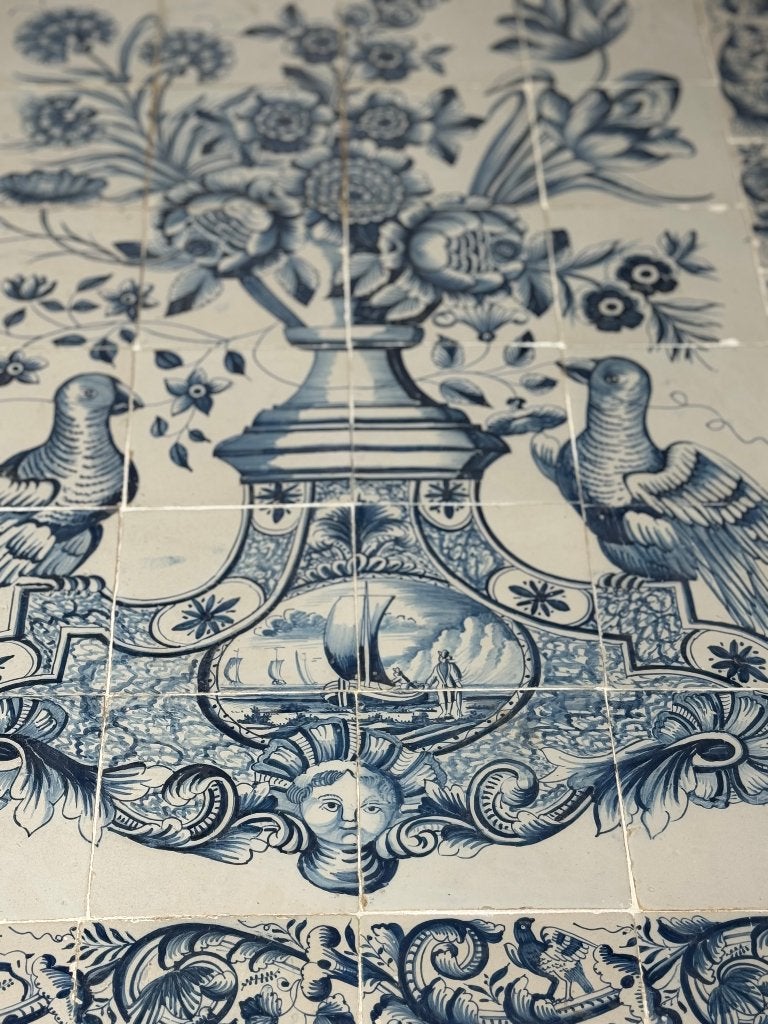 Antiek Tegeltableau Sietse Gatses Makkum anno 1790, Ophalen