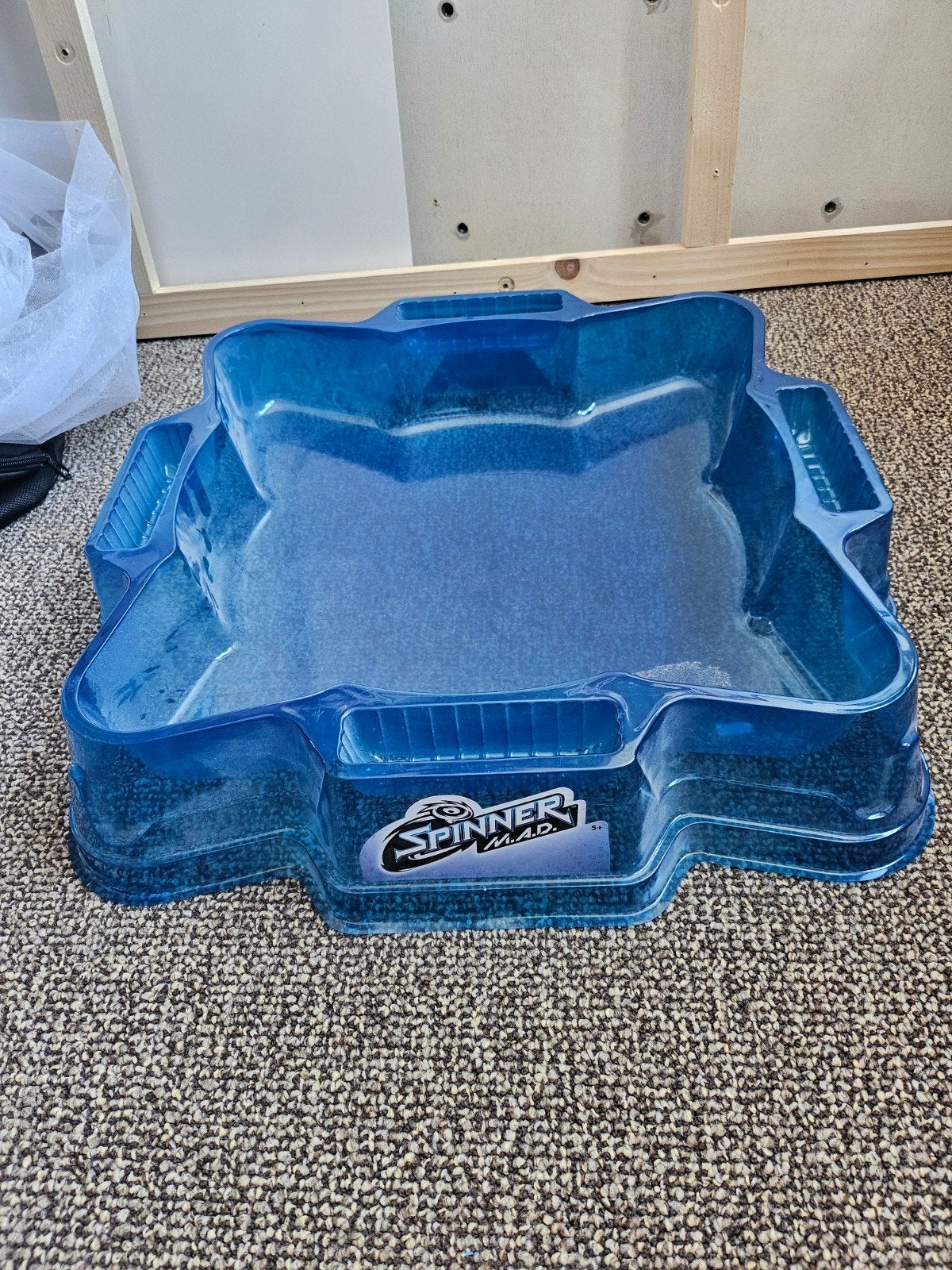 Spinner M.A.D. Arena - Blauw speelveld voor tolgevechten, Kinderen en Baby's, Speelgoed | Overig, Ophalen, Jongen of Meisje