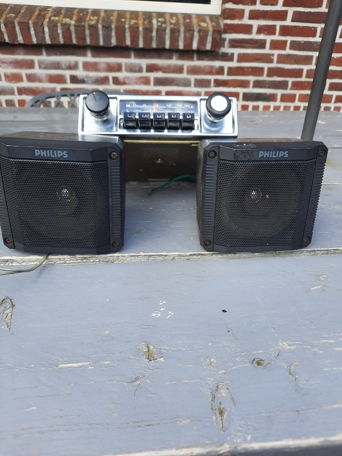 Philips 30 watt retro opbouwluidsprekers voor oltimer., Auto diversen, Ophalen, Gebruikt
