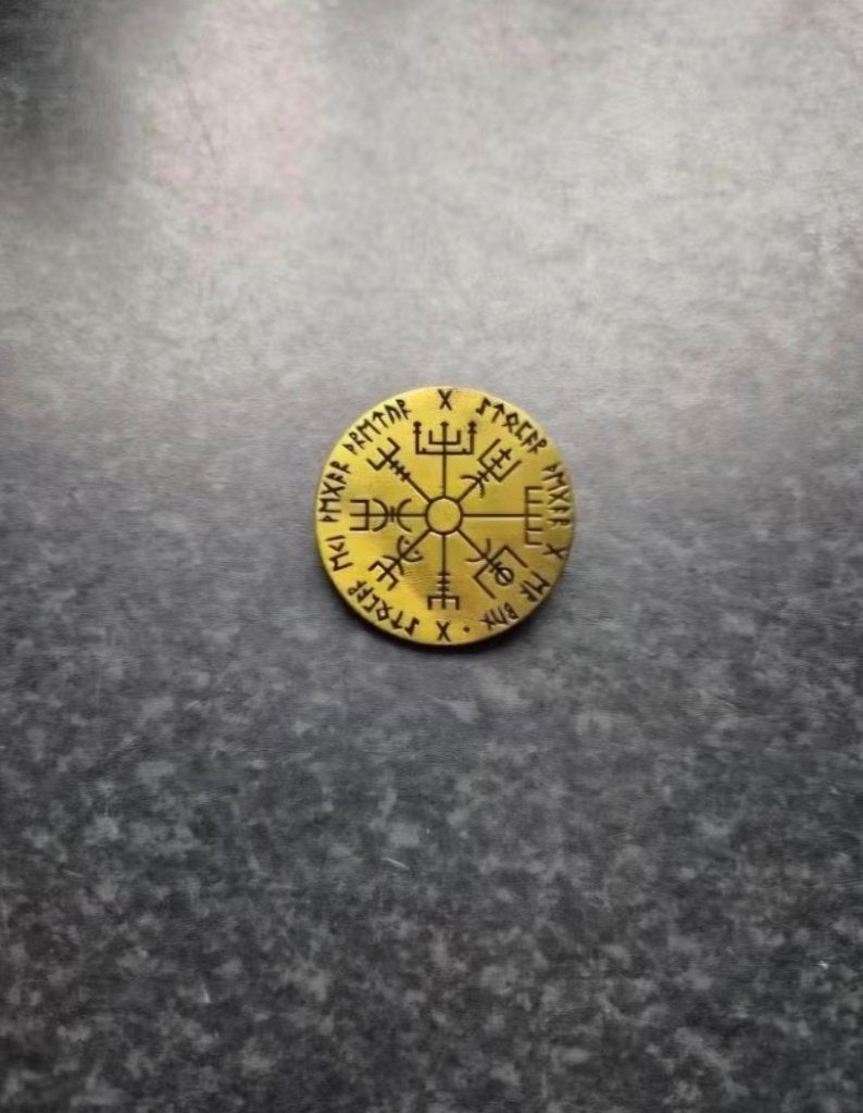 Norse Vegvisir Viking kompas Brosche, Ophalen of Verzenden, Nieuw, Overige materialen