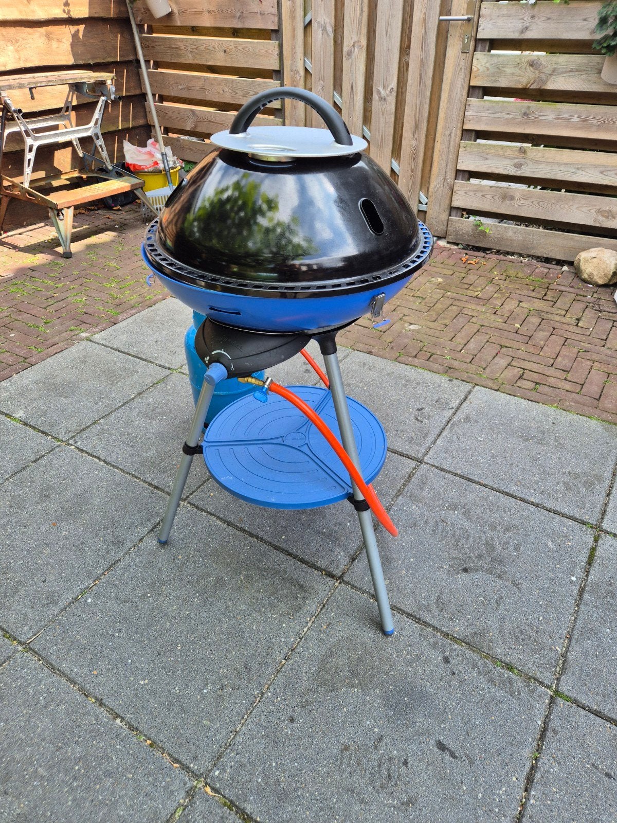 Campingaz Party Grill 600 met gasfles en hoes, Ophalen, Gebruikt, Campingaz