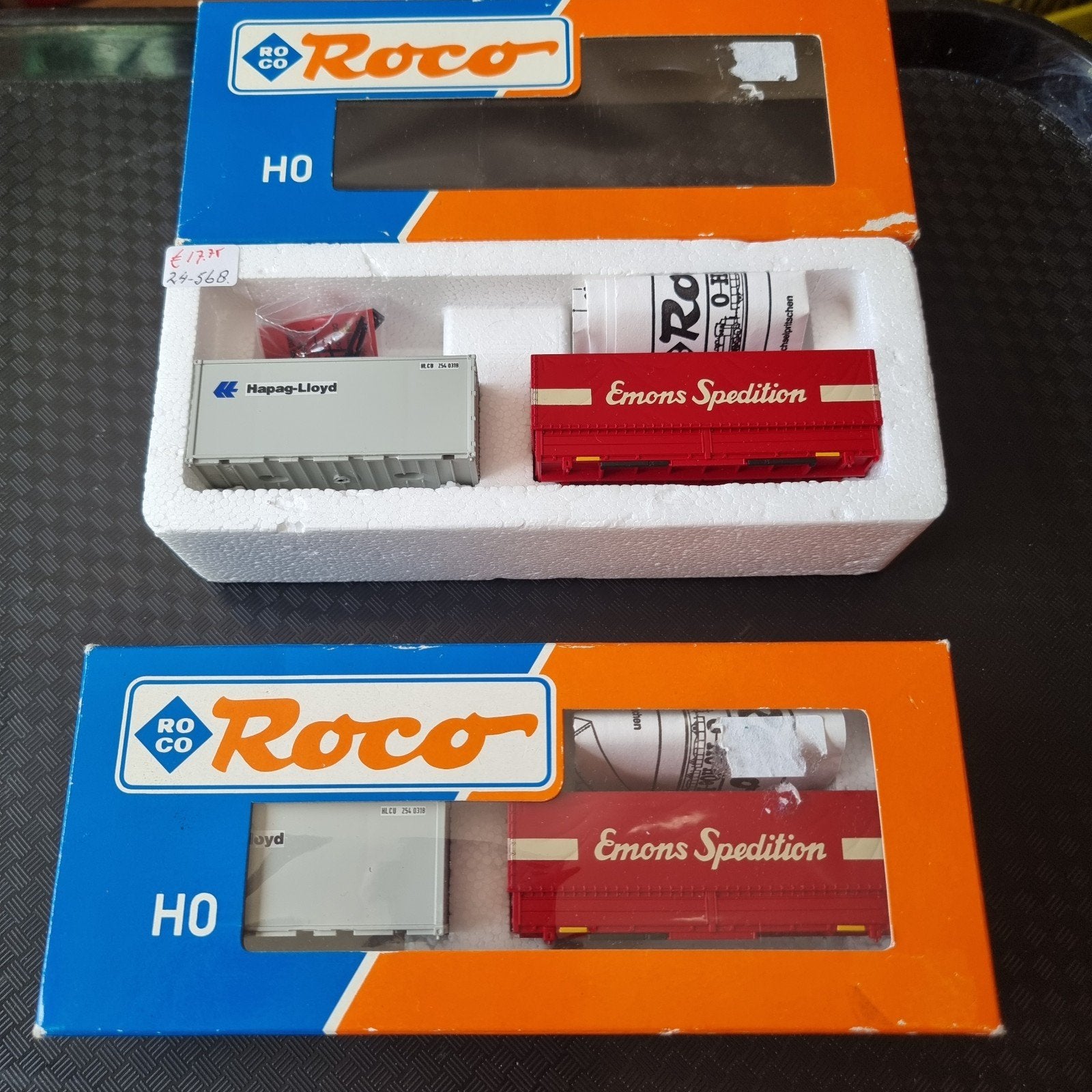 ROCONTAINER + AFZETBAK -H0-, Ophalen of Verzenden, Nieuw, Gelijkstroom, Overige merken