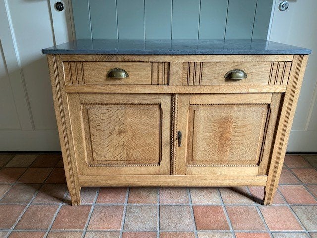 Antiek Dressoir 112 x 50 x 82 cm (L x D x H), Gebruikt, Eikenhout, 25 tot 50 cm, Antiek