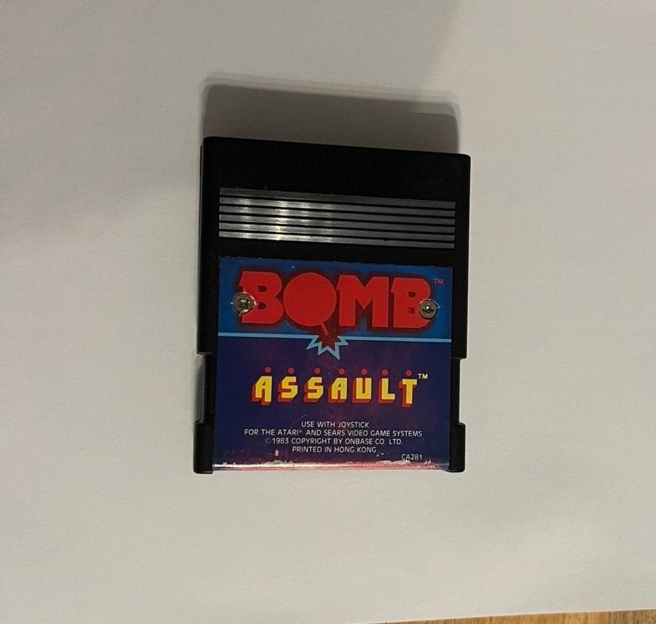 Assault - Atari 2600 Cartridge, Gebruikt, 1 speler, Ophalen of Verzenden, Atari 2600