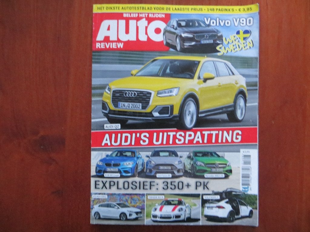 Auto Review 8 2016 Volvo V90, Audi Q2, BMW M2 Coupé, Focus, Ophalen of Verzenden, Zo goed als nieuw, BMW