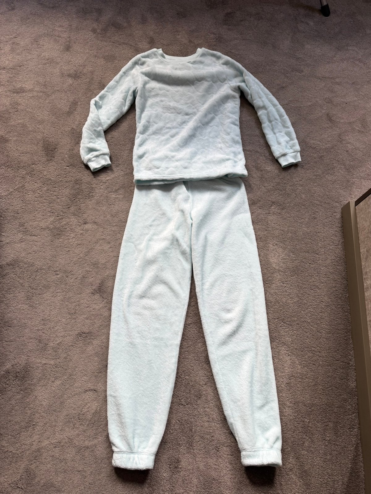 Pyjama teddy super zacht lichtblauw mt XXS, Ophalen of Verzenden, Zo goed als nieuw, Maat 34 (XS) of kleiner
