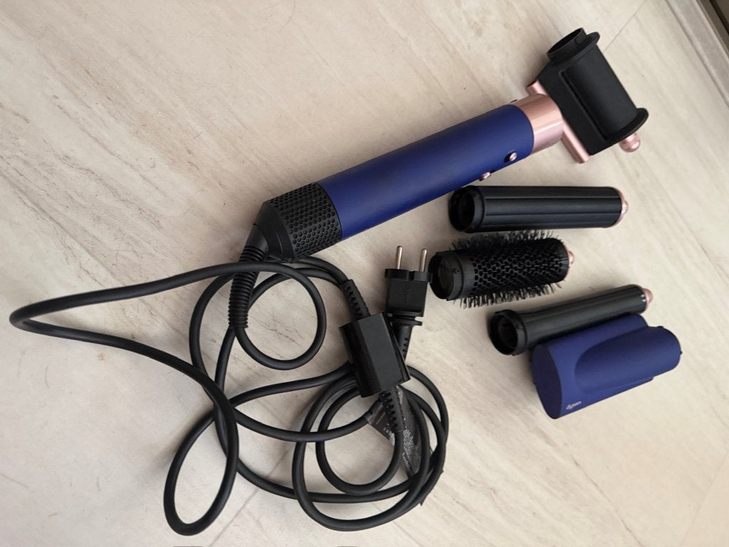 Dyson Airwrap Complete Long multistyler (Vinca Blauw/Rosé), Ophalen of Verzenden, Gebruikt, Föhn of Haardroger