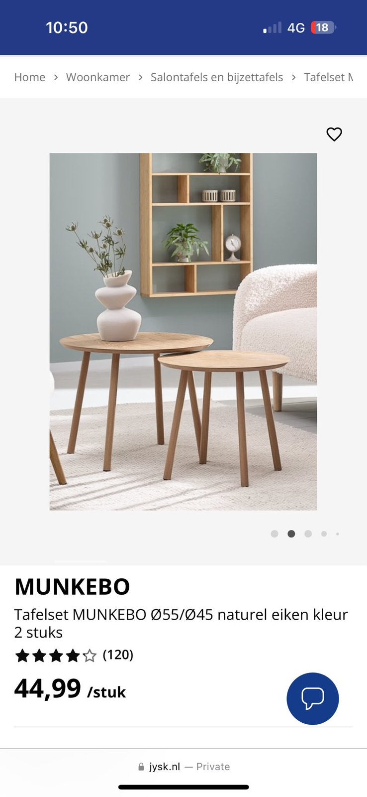 Tafelset -  table set, Ophalen