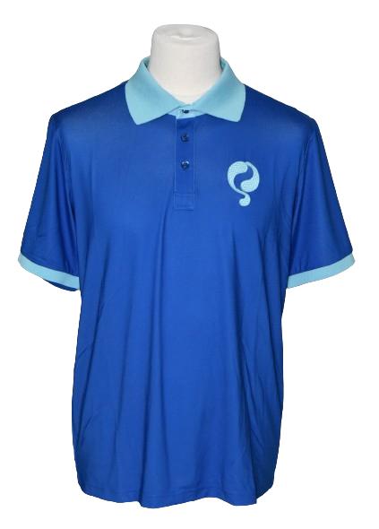 Nieuwe Quick 1905 GOLF heren polo, blauw/aqua, Mt. L, Verzenden, Nieuw, Kleding, Overige merken