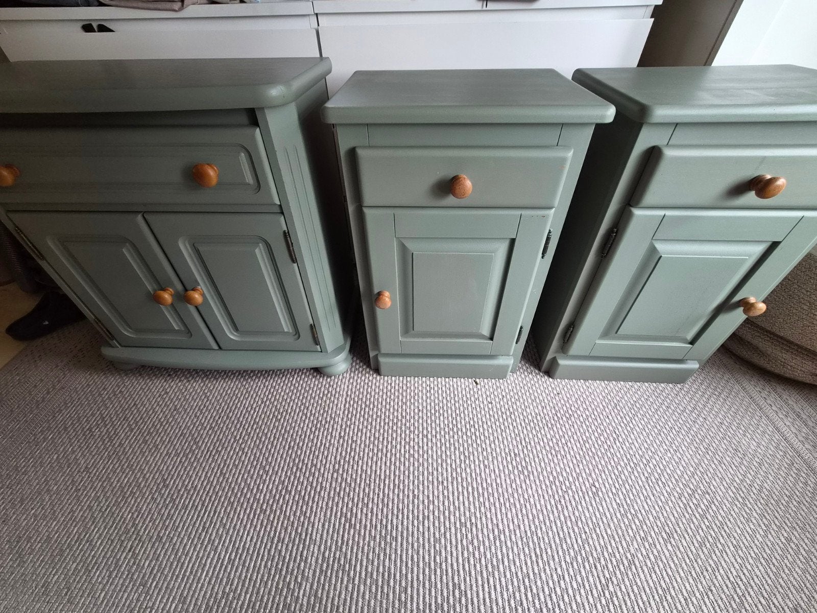 Drie unieke groene kastjes, Huis en Inrichting, Ophalen, Gebruikt