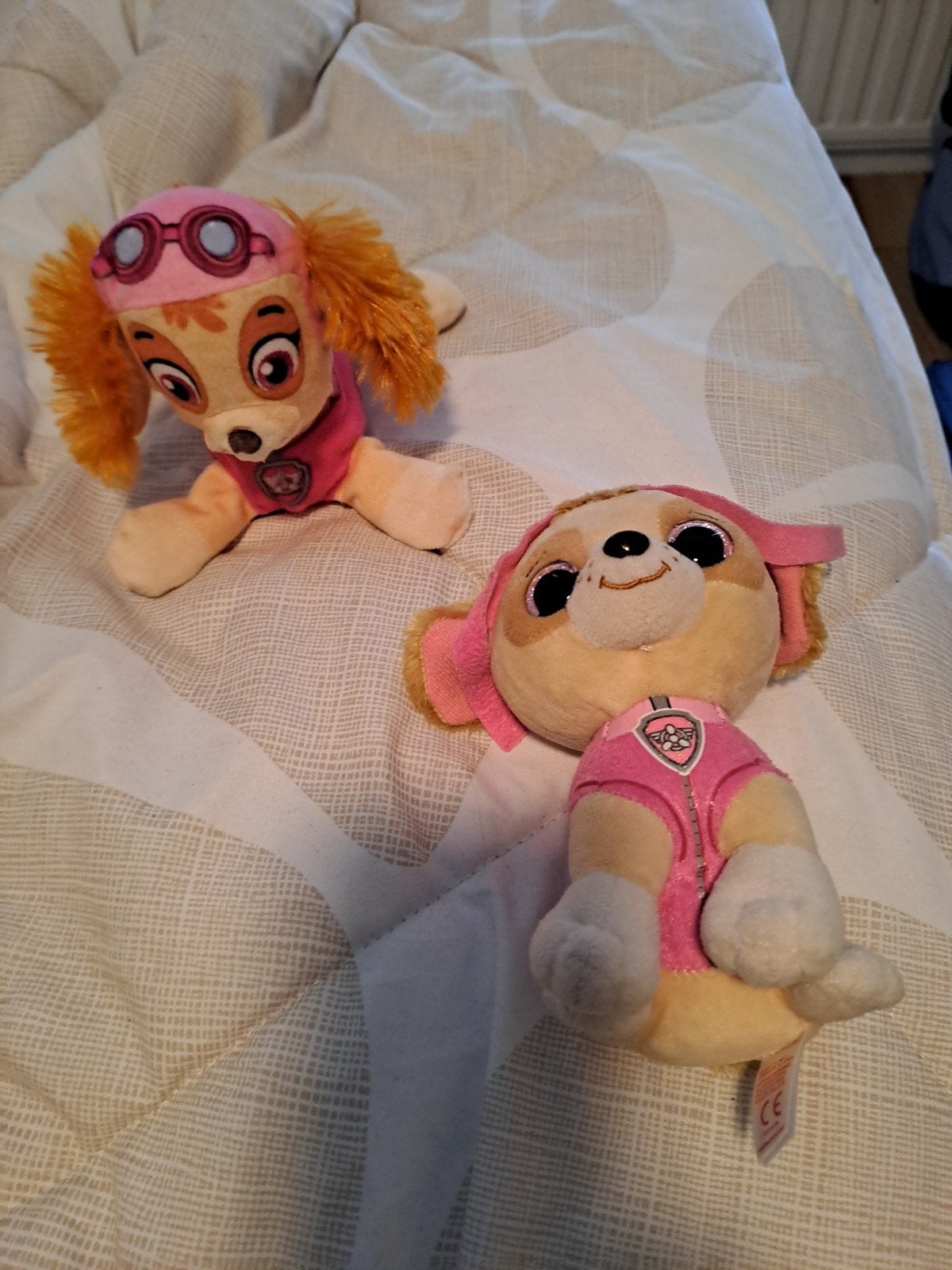 2 leuke Skye knuffels van Paw Patrol, Gebruikt, Roze, Paw Patrol, Hond