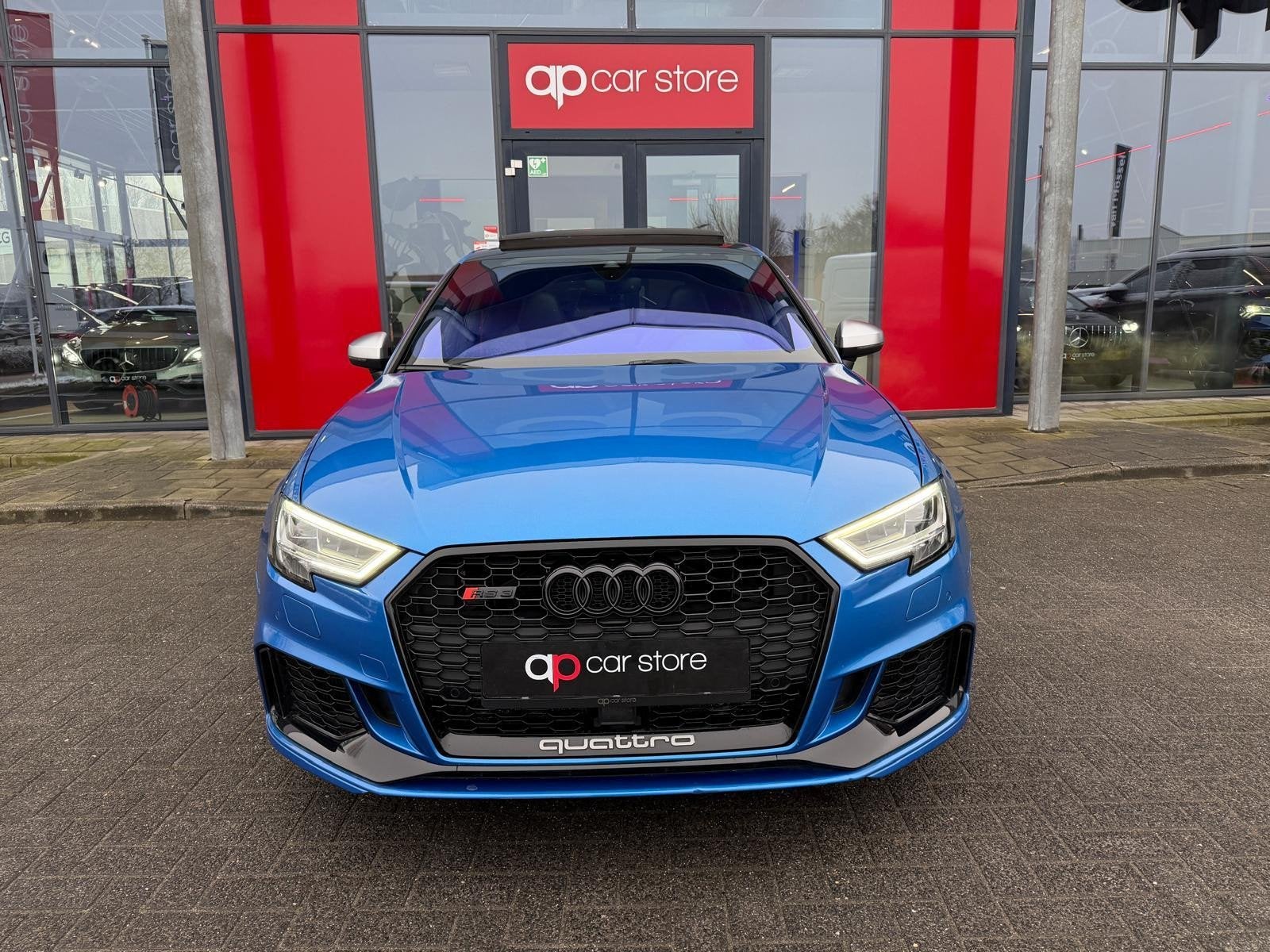 Audi A3 Sportback 2.5 TFSI RS3 quattro Full Panorama B&O RS, Automaat, Gebruikt, Blauw, Adaptive Cruise Control