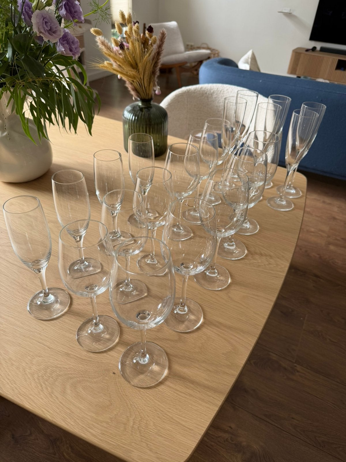 Set van 21 Schott Zwiesel glazen, Ophalen, Zo goed als nieuw, Overige typen