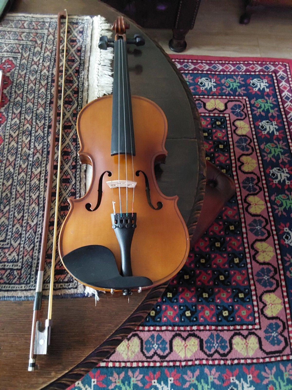 Mooie viool met strijkstok, Muziek en Instrumenten, Ophalen, Zo goed als nieuw, 4/4-viool, Viool