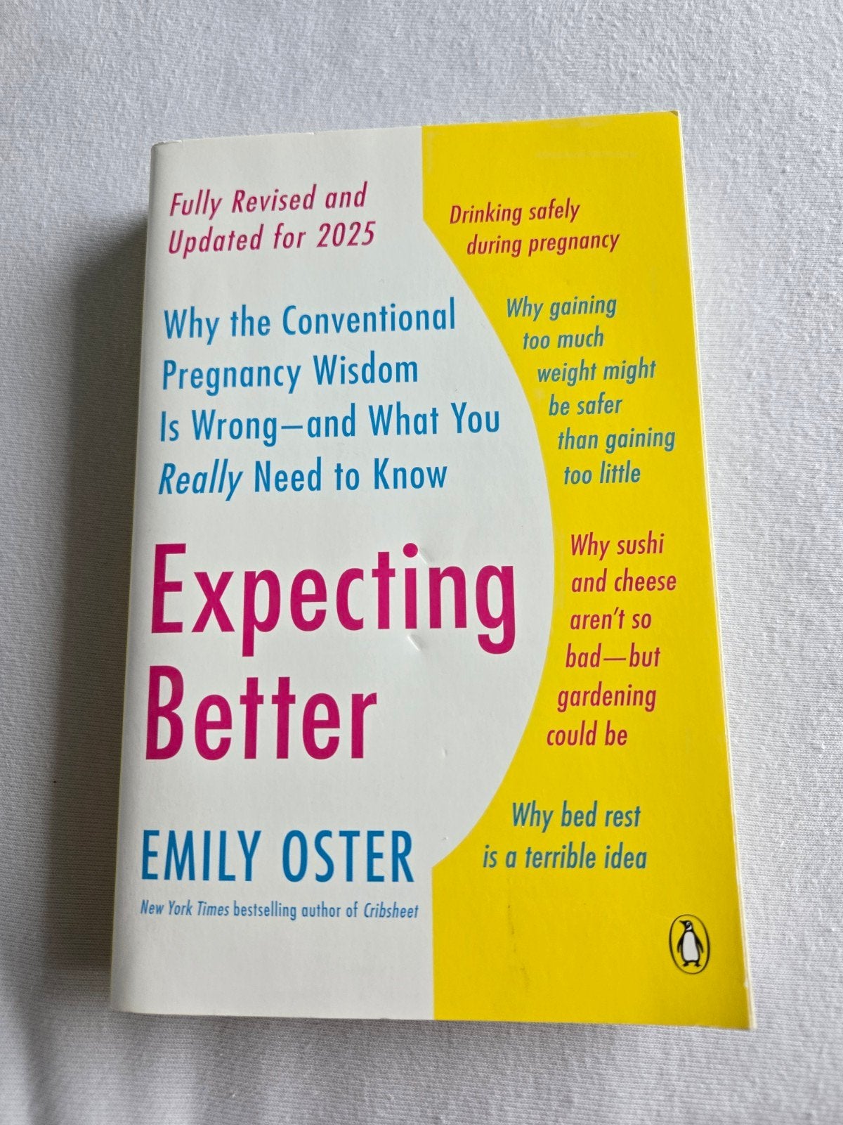 Expecting Better: Zwangerschapsboek Emily Oster, Ophalen of Verzenden, Zo goed als nieuw, Zwangerschap en Bevalling, Emily Oster