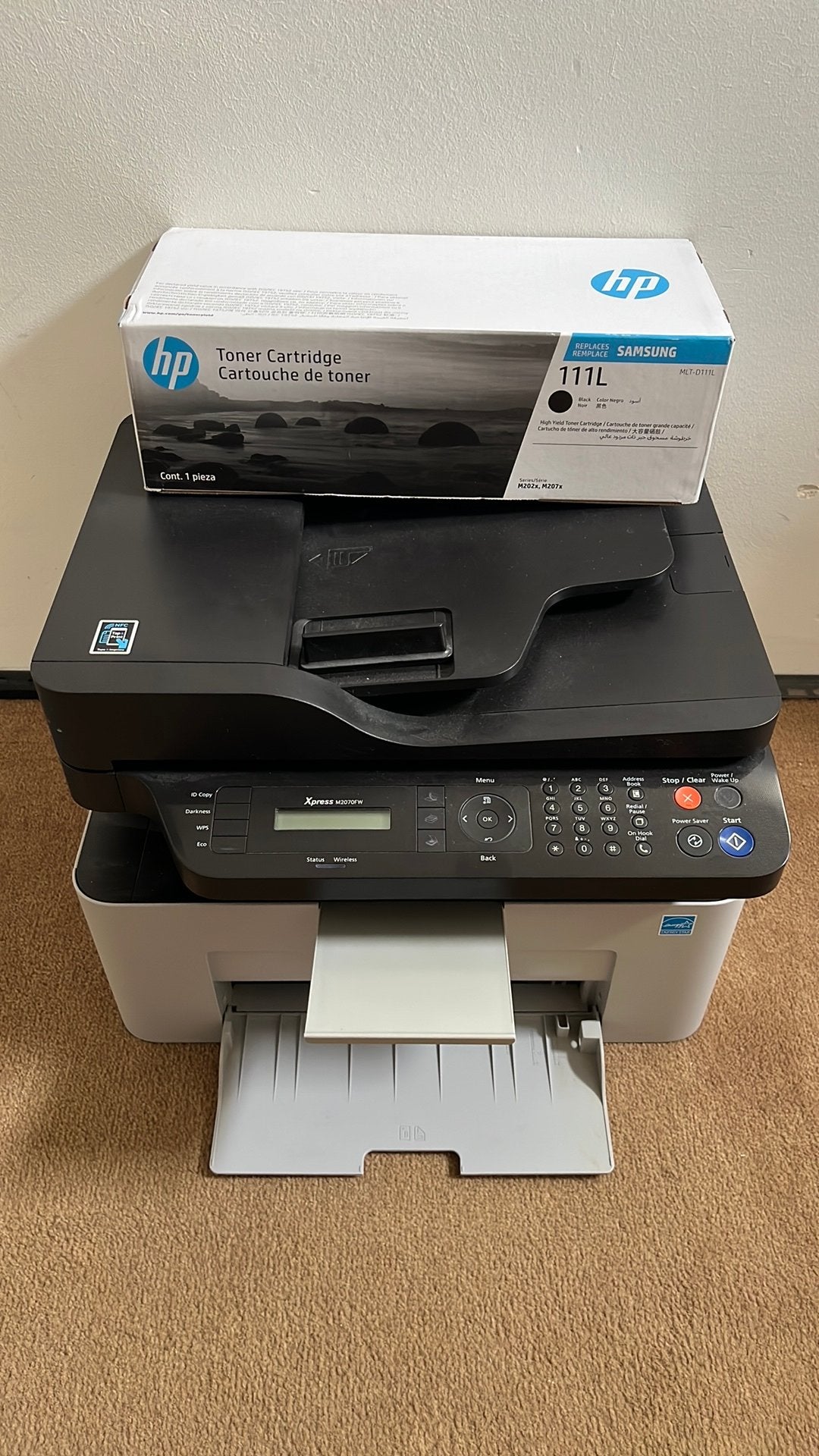 Samsung Xpress M2070FW, Computers en Software, Gebruikt, All-in-one, Ingebouwde Wi-Fi, Laserprinter