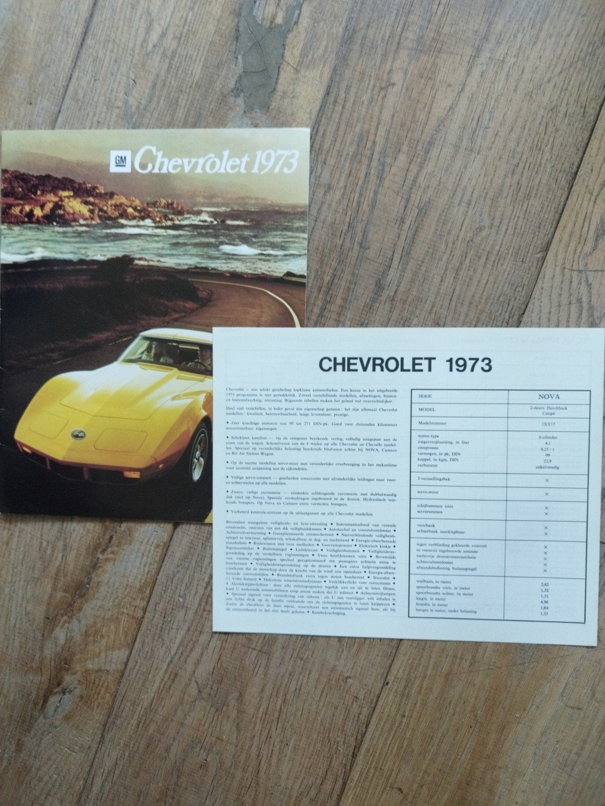 Chevrolet Caprice, Chevelle, Corvette folder 1972 (NL), Ophalen of Verzenden, Zo goed als nieuw, Chevrolet