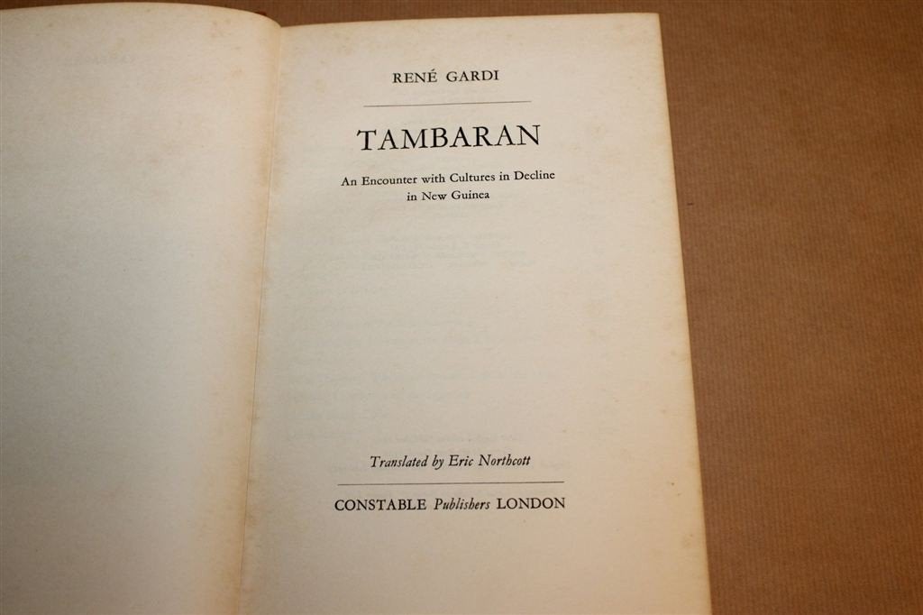 Tambaran — Papoea Culturen aan de Sepik, Nieuw-Guinea 1960, Boeken, Ophalen of Verzenden, Gelezen, Europa