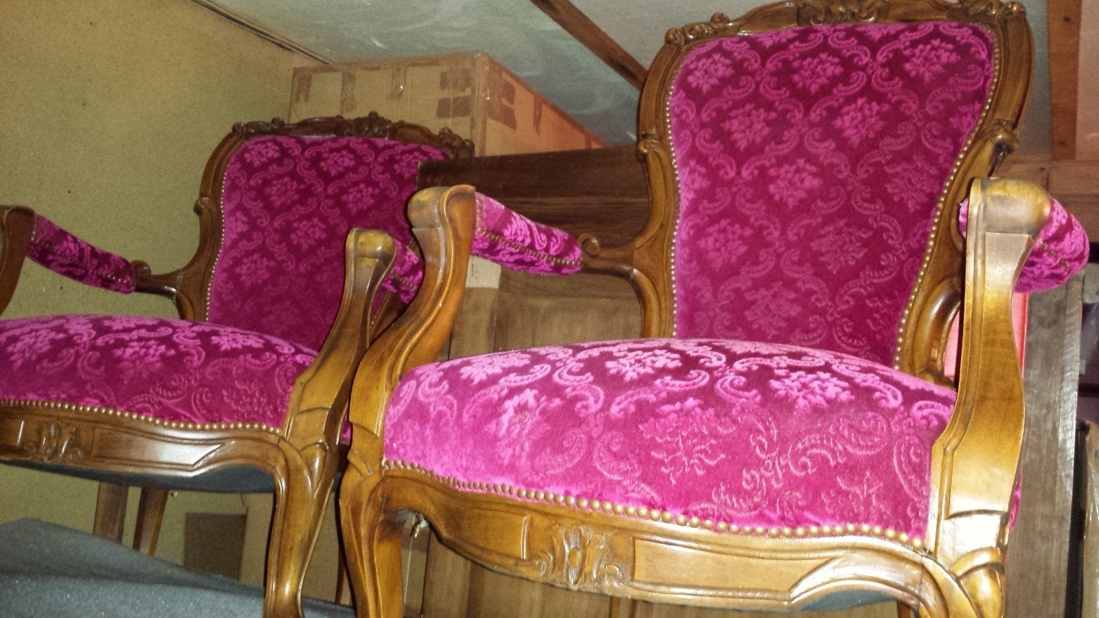 Barok fauteuils, Ophalen