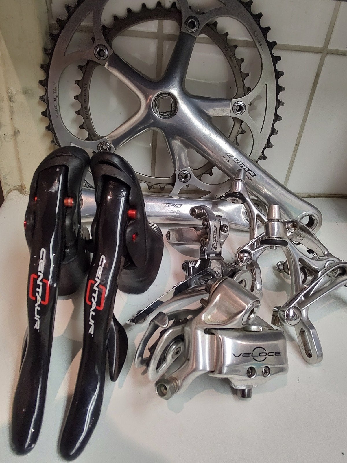 Campagnolo groepset/onderdelen, Cinelli,3T,Ritchey,Bianchi, Fietsen en Brommers, Ophalen, Campagnolo, Aluminium