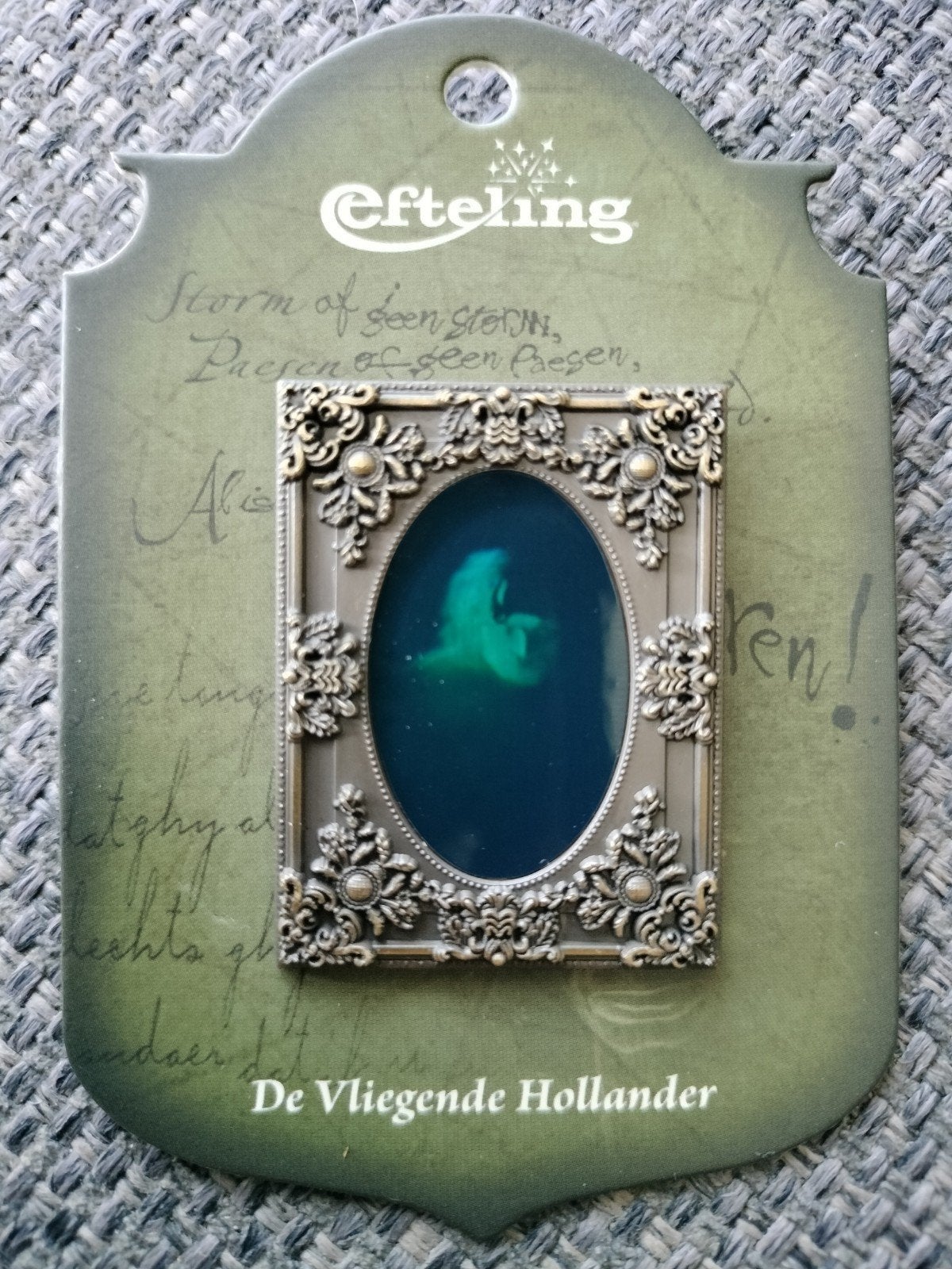 Efteling pin: De Vliegende Hollander (spiegel), Verzenden, Nieuw, Button of Speldje